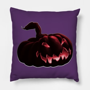 Rotting Halloween Pumpkin Pillow