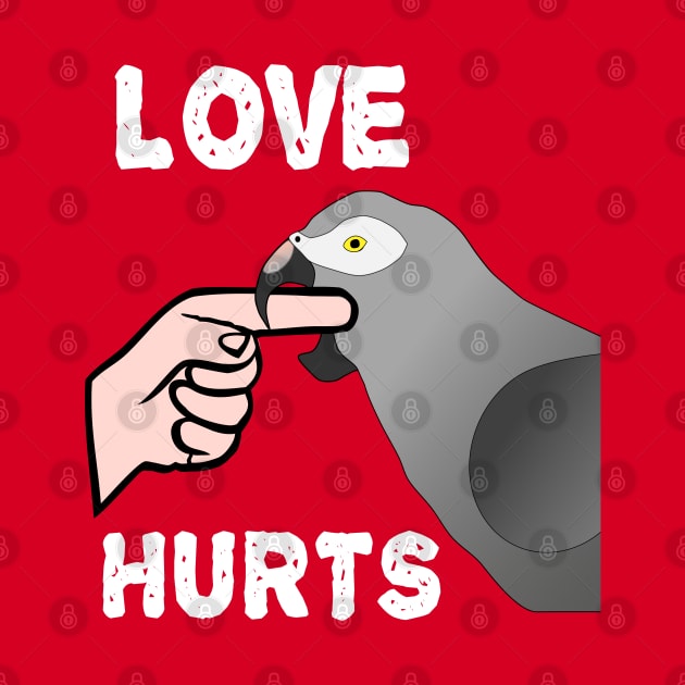 Love Hurts Timneh African Grey Parrot Biting by Einstein Parrot
