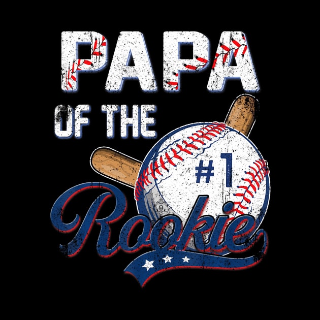 Papa of The Rookie 1 Years old Team 1st Birthday Baseball by vulanstore