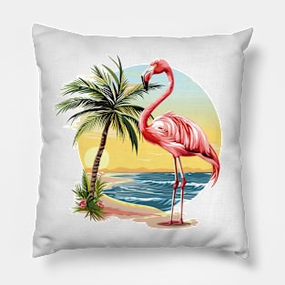 Flamingo Lovers Summer Vibes Pillow