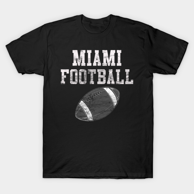 Discover Vintage Miami Football - Miami Football - T-Shirt