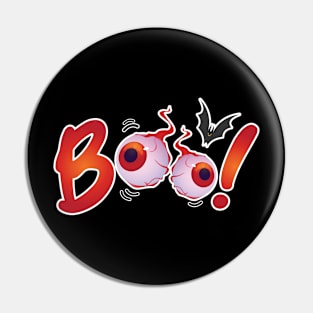 Boo scary EYEs Halloween Pin