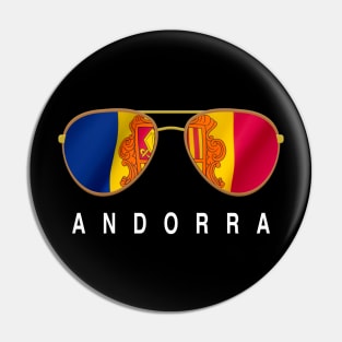 Andorra Sunglasses, Andorra Flag, Andorra gift , Andorran Pin