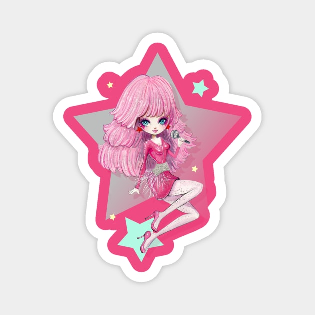 Jem and the holograms Magnet by mapetitepoupee