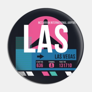 Las Vegas (LAS) Airport Code Baggage Tag Pin