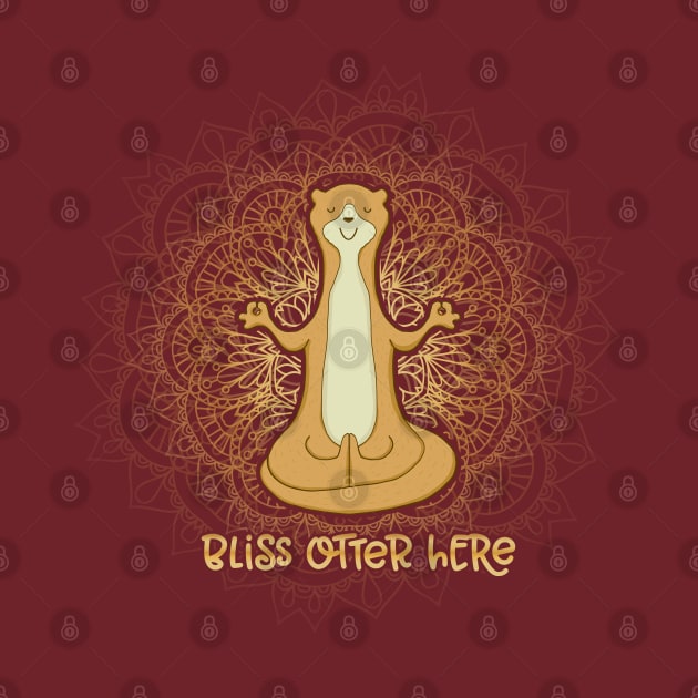 Bliss Otter Here - Zen Otter Meditating by Jitterfly