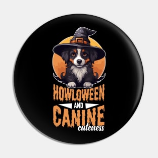 Howloween Dog Cuteness Scary Witchy Meme-y Pin