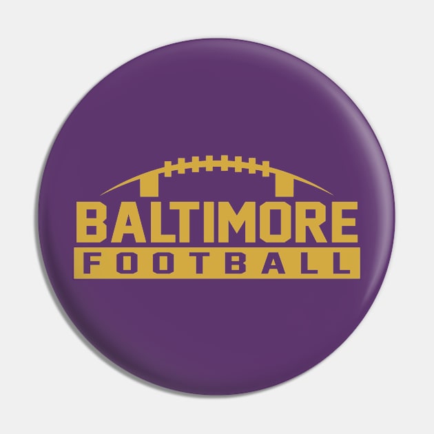 Baltimore Football Pin by CasualGraphic