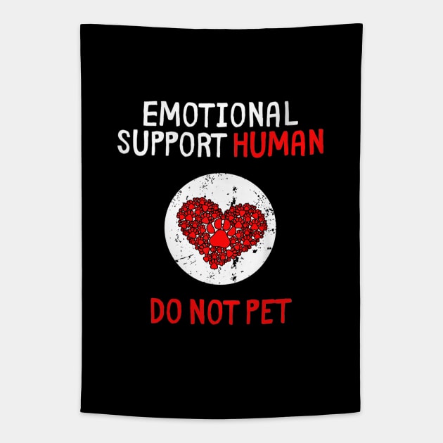 Human Do Not Pet for, Emotional Service Support Animal Tapestry by DarkStile