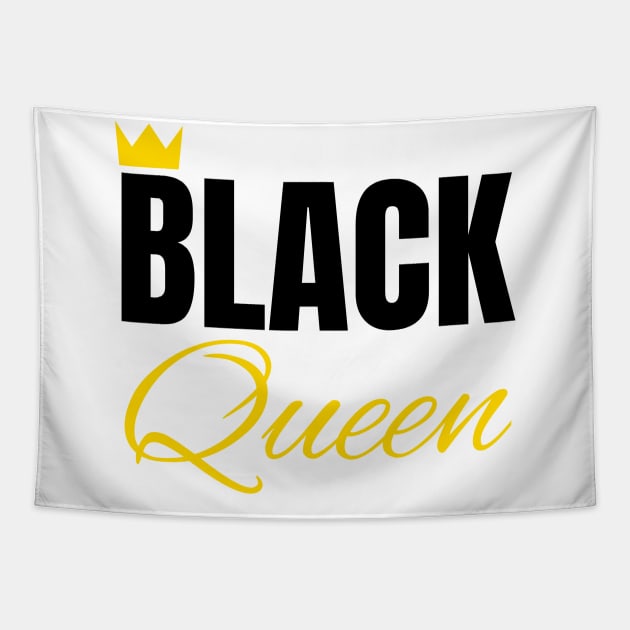 Black Queen, Black History, African American, for Black Women Tapestry by UrbanLifeApparel