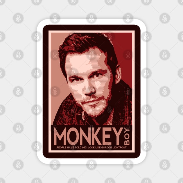 MONKEY BOY Magnet by JonWKhoo