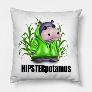 HIPSTERpotamus Pillow