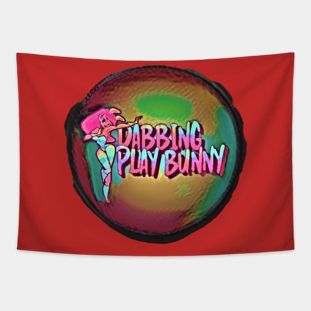 Dabbing Play Bunny Tapestry by PersianFMts