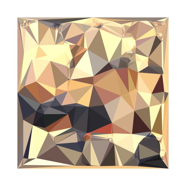 Bisque Gray Abstract Low Polygon Background by retrovectors