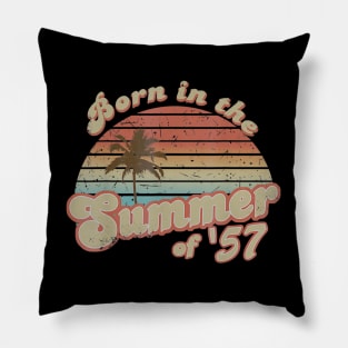 Born In The Summer 1957 63th Birthday Gifts Pillow