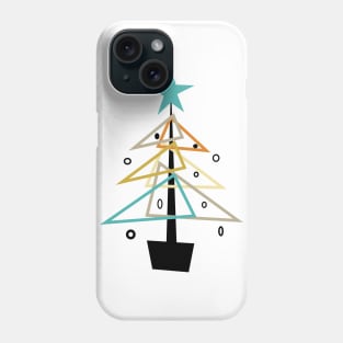 Mid Century Christmas Tree Phone Case