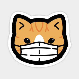 Cat Face Mask Covid 19 Funny Cute Magnet