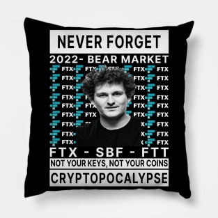 Sam Bankman-Fried, FTX vs Binance - 2022 Crypto Bear Market Pillow