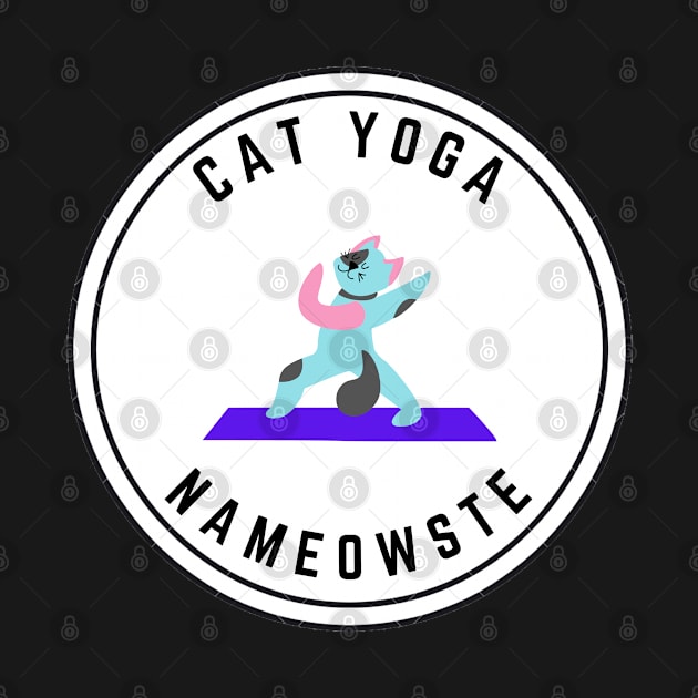 Nameowste Cat Yoga Trendy Design by Donzqo