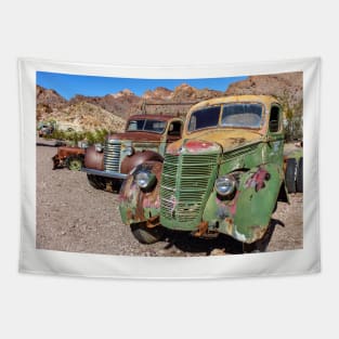 Abandoned Trucks Tapestry