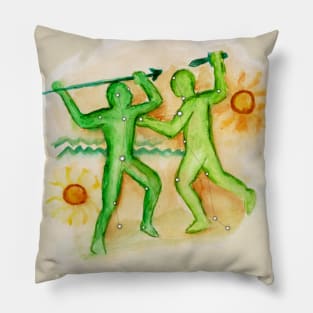 Gemini Baltic Zodiac - The Warriors Pillow