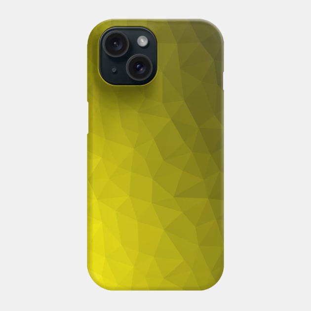 Yellow gold ombre gradient geometric mesh pattern Phone Case by PLdesign