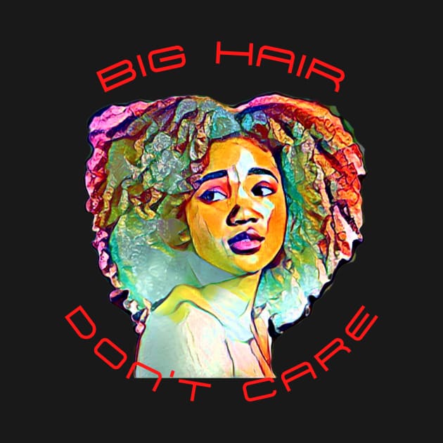 Big Hair Don't Care (young black teen) by PersianFMts