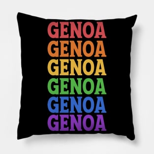 GENOA COLORFUL TEXT Pillow