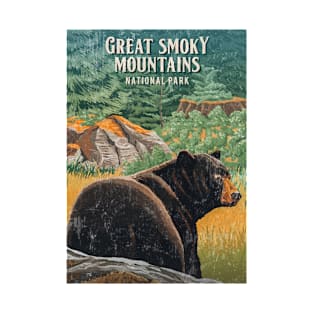 Great Smoky National Park Us Vintage Hiking Camping Lover T-Shirt