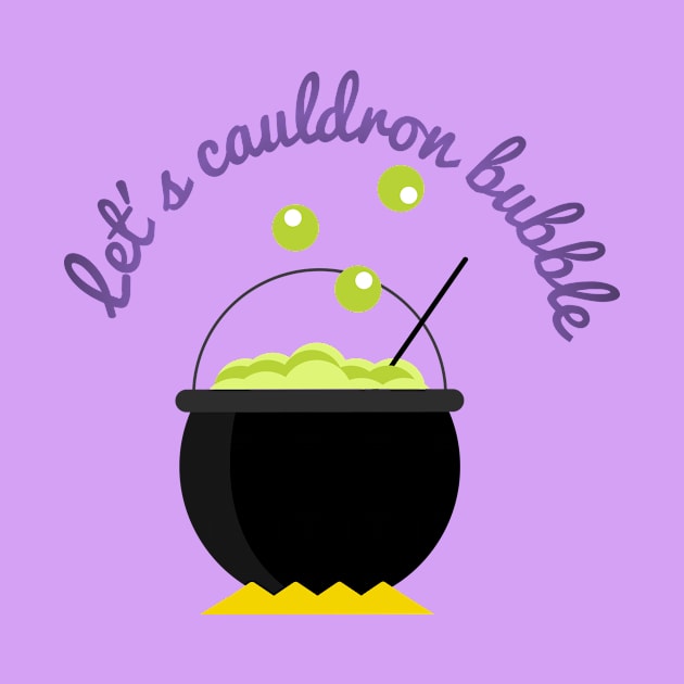 Halloween Witches Cauldron by Teequeque