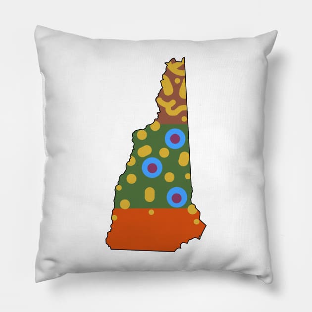 New Hampshire Brook Trout Pillow by somekindofguru