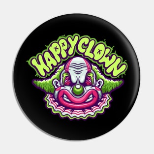 Happy Clown Spooky Pin