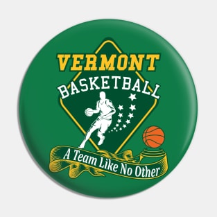 VERMONT BASKETBALL | 2 SIDED Pin