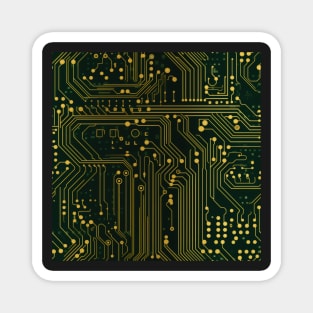 Circuit Board design illustration Magnet