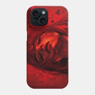 Hot Vampire Girl Blood Rain Phone Case