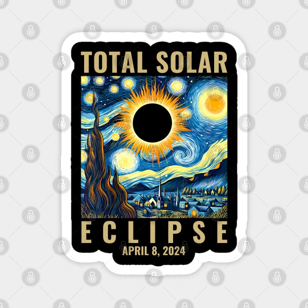 Total Solar Eclipse 2024 Magnet by SonyaKorobkova