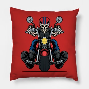 Skeleton rider Pillow