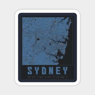 Sydney, NSW, City Map Australia Magnet