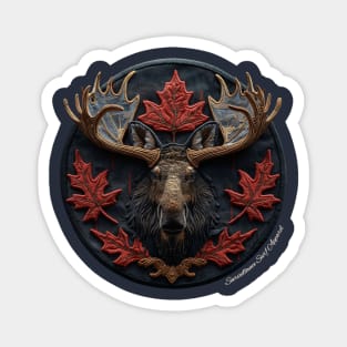 Proud and free Moose Magnet