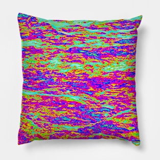 Stretched hot digital rock Pillow