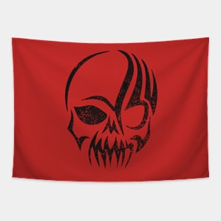 Tribal Grunge Skull Tapestry