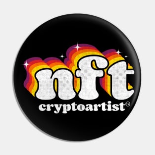 NFT Cryptoartist 80s vibes Pin