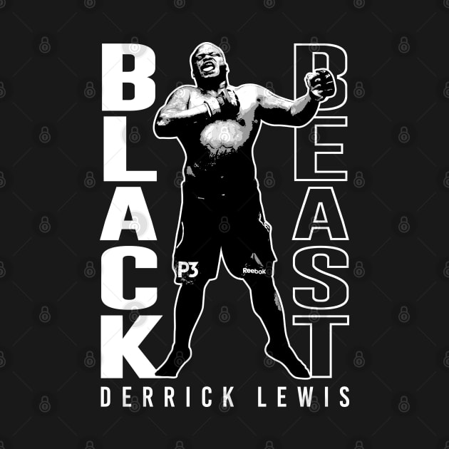 Derrick ''The Black Beast'' Lewis by MMAMerch