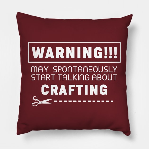 Warning, may spontaneously start talking about crafting Pillow by Purrfect Corner