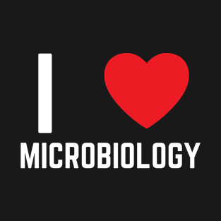 I Love Heart Microbiology T-Shirt