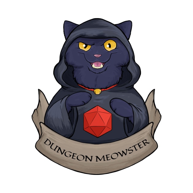 Dungeon Meowster Black Kitty by DnDoggos