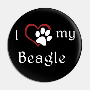 I love my Beagle Pin