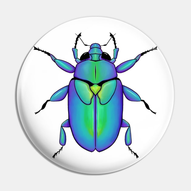 Beetle Pin by Gwenpai