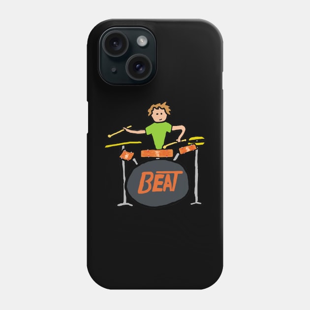 Drumming Phone Case by Mark Ewbie