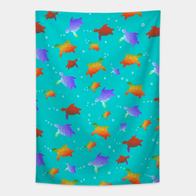 SEA Turtles Under The Sea Tapestry by SartorisArt1